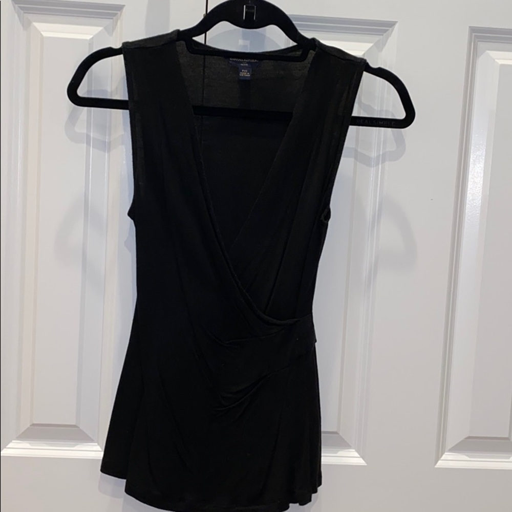 Banana republic Crossbody black sleeveless tank